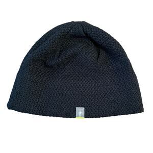 SmartWool Merino Wool Winter Run Hike Logo Knit Beanie Unisex Black